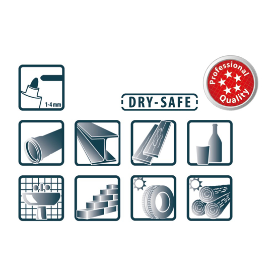 Afbeeldingen van PICA 520/46 PERMANENT MARKER 1-4MM ROND ZWART