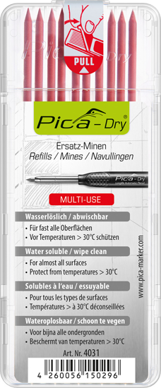 Afbeeldingen van PICA 4031 DRY NAVULLING ROOD