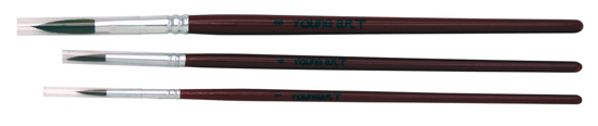 Afbeeldingen van ELMA AQUAREL PENSELEN NR NR 1,4,8 SET 3 STUKS