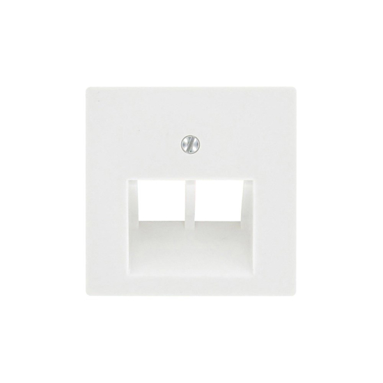 Afbeeldingen van AFDEKPLAAT UAE 2-VOUDIG JUNG INBOUW WIT