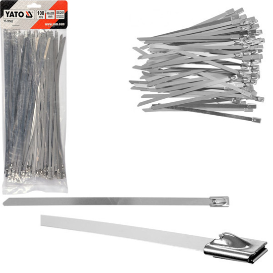 Afbeeldingen van KABELBINDER, RVS, 4,6 X 300 MM, 100ST, YT-70563 ##