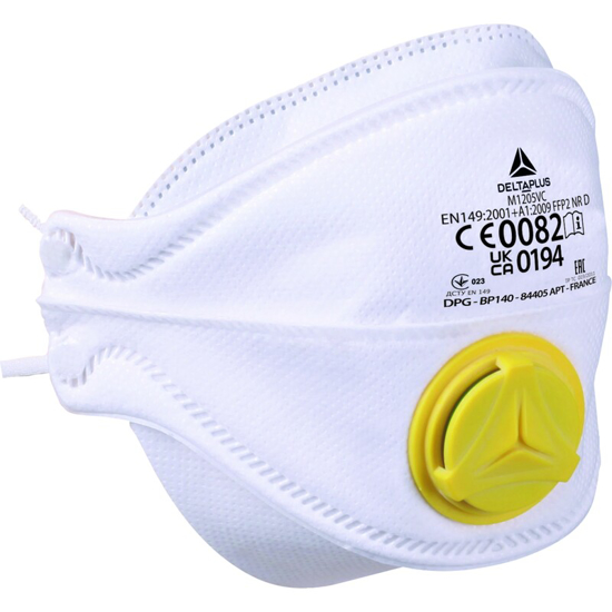 Afbeeldingen van WEGWERP HALFMASKER - SYNTHETISCH NIET-GEWEVEN - DOOS VAN 10 - AANPASBAAR