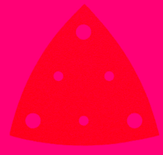 Afbeeldingen van FEIN SCHUURPAPIER GEPERFOREERD DRIEHOEK 80MM K180 5ST