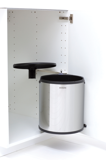 Afbeeldingen van AFVALVERZAMELAAR 15L BUILT IN BIN BRILLIANT STEEL
