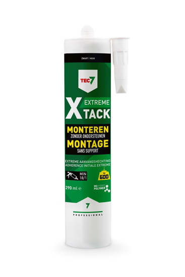 Afbeeldingen van TEC7 MONTAGEKIT X-TACK ZWART 290ML