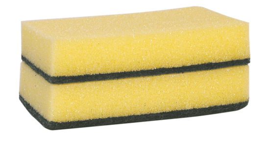 Afbeeldingen van SCHUURSPONS EXTRA ZWAAR SET 10