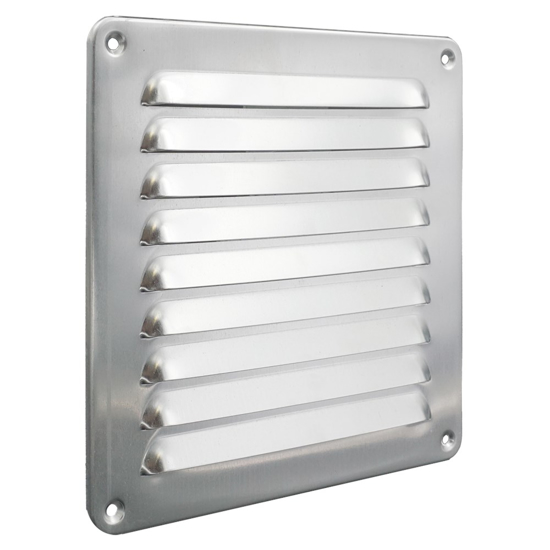 Afbeeldingen van SCHOEPENROOSTER ALUMINIUM MILL-FINISH 195X195MM