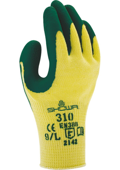 Afbeeldingen van SHOWA HANDSCHOEN 310 GREEN ROBUUSTE GRIP GROEN MAAT XL