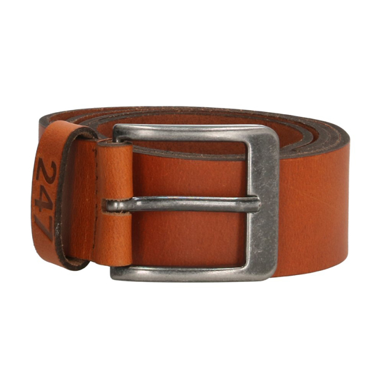 Afbeeldingen van 247 JEANS BUFFALO LEREN RIEM COGNAC 95CM