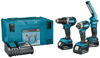 Afbeeldingen van MAKITA LXT 18 V COMBISET BOREN EN (SLAG)SCHROEVEN MET LAMP DLX3090TJ