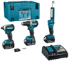 Afbeeldingen van MAKITA LXT 18 V COMBISET BOREN EN (SLAG)SCHROEVEN MET LAMP DLX3090TJ