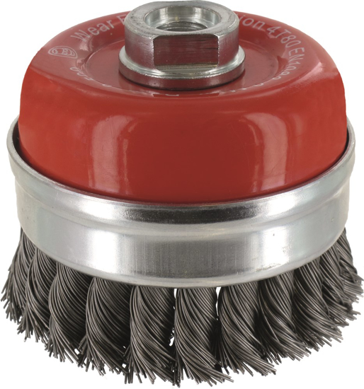 Afbeeldingen van KOMBORSTEL MET RING, GETORDEERD STAALDRAAD, M14, ø120X0,50