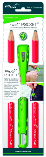 Afbeeldingen van PICA 505/01 POCKET TIMMERMANSPOTLOOD 24CM, 2 STUKS