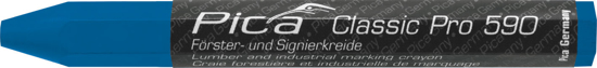 Afbeeldingen van PICA 590/41 MARKEERKRIJT PRO 12X120MM BLAUW, 12ST.
