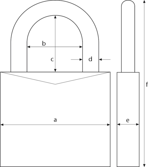 Afbeeldingen van ABUS CIJFERHANGSLOT MESSING 4-CIJFERIG 165/40