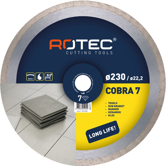 Afbeeldingen van DIAMANTZAAGBLAD 'COBRA7 / SC 660', ø115X1,6Xø22,2