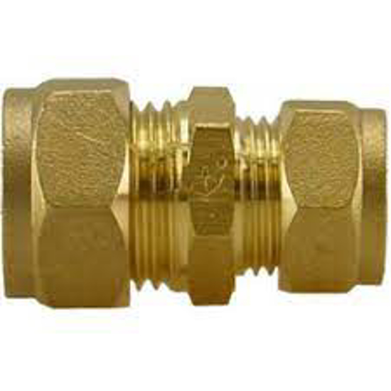 Afbeeldingen van MESSING KNEL RECHTE VERLOOPKOPPELING P-901 15 X 12