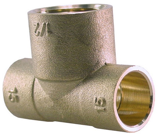 Afbeeldingen van MESSING SOLDEER T-STUK 15 X 1/2" X 15