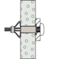 Afbeeldingen van HOLLEWANDPLUG HM 5X65 S MET SCHROEF