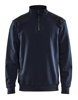 Afbeeldingen van SWEATSHIRT BI-COLOUR MET HALVE RITS DONKER MARINEBLAUW/ZWART XXL 335311588699XXL