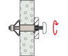 Afbeeldingen van HOLLEWANDPLUG HM 5X52 S MET SCHROEF