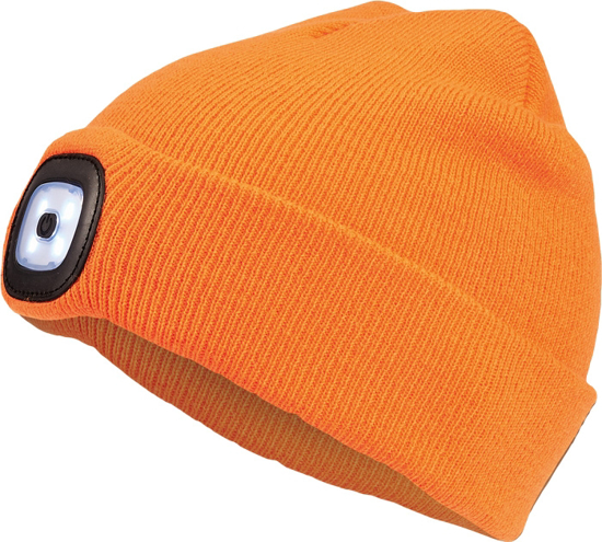 Afbeeldingen van MUTS MET LEDLAMP ORANJE