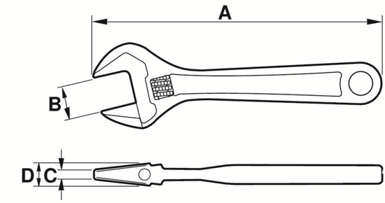 Afbeeldingen van BAHCO MOERSLEUTEL 8