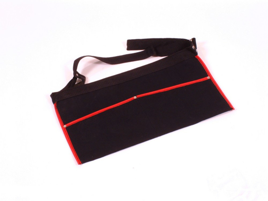 Afbeeldingen van SPIJKERSCHORT CANVAS MET RIEM ZWART TC 0090