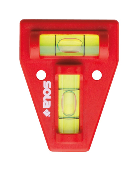 Afbeeldingen van SOLA KRUISWATERPAS KUNSTSTOF ROOD K 5 - 6CM NMB##