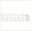 Afbeeldingen van SCHOEPENROOSTER ALUMINIUM MILL-FINISH 495X65MM