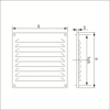 Afbeeldingen van SCHOEPENROOSTER ALUMINIUM MILL-FINISH 195X195MM