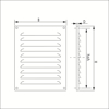 Afbeeldingen van SCHOEPENROOSTER ALUMINIUM MILL-FINISH 150X215MM