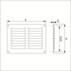Afbeeldingen van SCHOEPENROOSTER VLAKKE PLAAT ALUMINIUM MILL-FINISH 300X250MM
