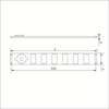 Afbeeldingen van SCHUIFROOSTER MET GAAS ALUMINIUM WIT 500X65MM