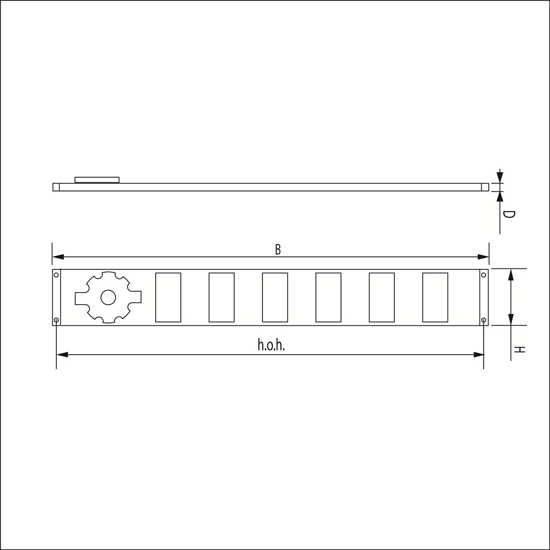 Afbeeldingen van SCHUIFROOSTER MET GAAS ALUMINIUM WIT 500X65MM