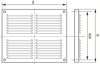 Afbeeldingen van SCHOEPENPLAAT DEELBAAR (4 DELEN) 300X250MM, KUNST. W