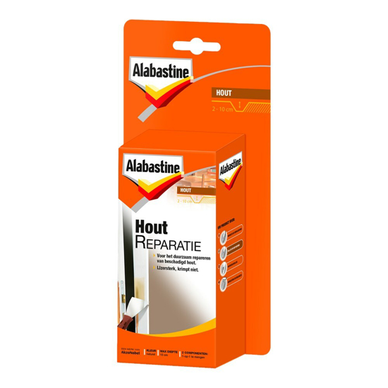 Afbeeldingen van ALABASTINE HOUTREPARATIE 2-COMPONENTEN 150GR
