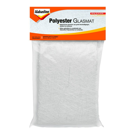 Afbeeldingen van ALABASTINE POLYESTER GLASMAT 0,5M2