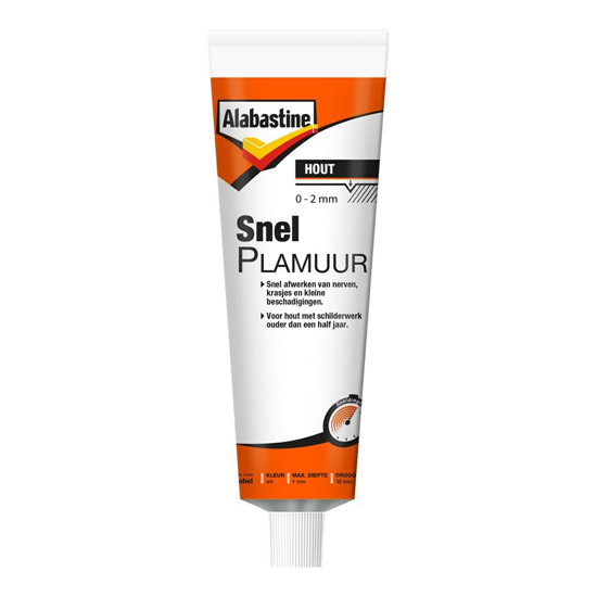 Afbeeldingen van ALABASTINE SNELPLAMUUR WIT TUBE 225GR
