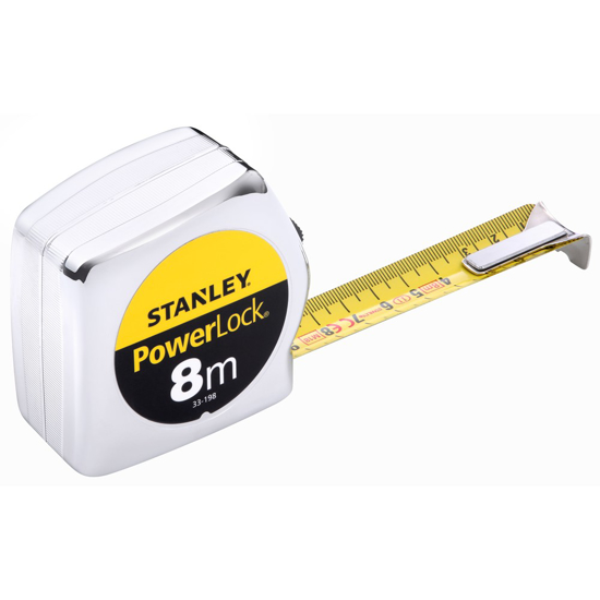 Afbeeldingen van STANLEY ROLBANDMAAT POWERLOCK 8M 0-33-198