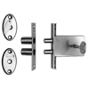 Afbeeldingen van NEMEF VEILIGHEIDSBIJZETSLOTEN 1008/2 SKG* DOORNMAAT 47MM - DR 1+2+3+4 - VOORPLAAT STAAL VERNIKKELD - SET 2 STUKS