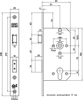 Afbeeldingen van NEMEF VEILIGHEIDSDEURSLOT 4139/17-50 SKG** DOORNMAAT 50MM - PC72 - DR 1+3/2+4 - VOORPLAAT RVS