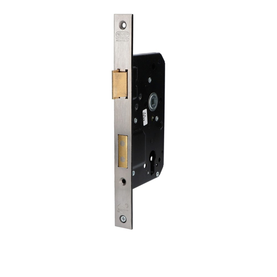 Afbeeldingen van NEMEF VEILIGHEIDSDEURSLOT 4219/17-60 SKG** DOORNMAAT 60MM - DR 1+3 - VOORPLAAT RVS