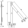 Afbeeldingen van NEMEF RAAMSCHAREN 2110/12-180 - SET 2 STUKS - 180MM - STAAL VERZINKT