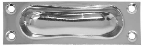 Afbeeldingen van SCHUIFDEURKOM 354-80X26 NIKKEL