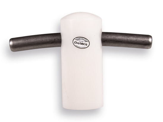 Afbeeldingen van TEGELKLOPPER DE WIT MET NYLON KLOS Ø 90 MM, 3000 GRAM