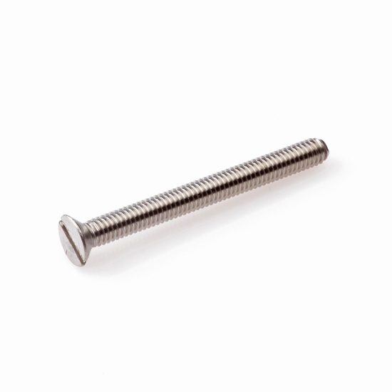 Afbeeldingen van METAALSCHROEF 6X60 RVS PK DIN963 A2(100)