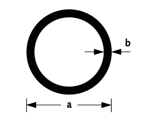 Afbeeldingen van BUIS ROND ALU BRUTE 30X2MM 1M