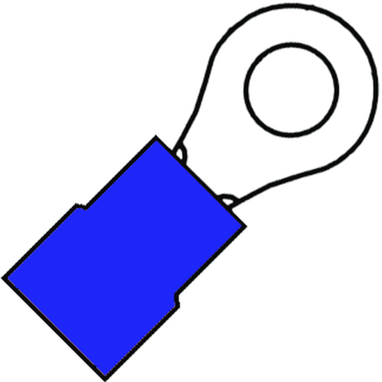 Afbeeldingen van GEISOLEERDE RINGKABELSCHOEN EW M5 VOOR 1,5-2,5 MM², PVC (100ST)