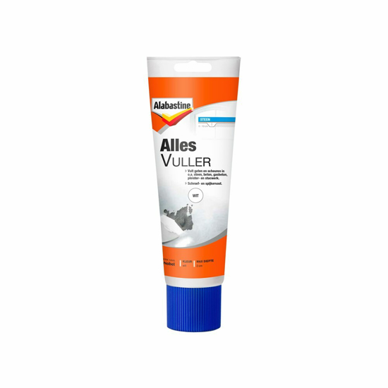 Afbeeldingen van ALABASTINE ALLESVULLER (KANT EN KLAAR) WIT TUBE 330GR